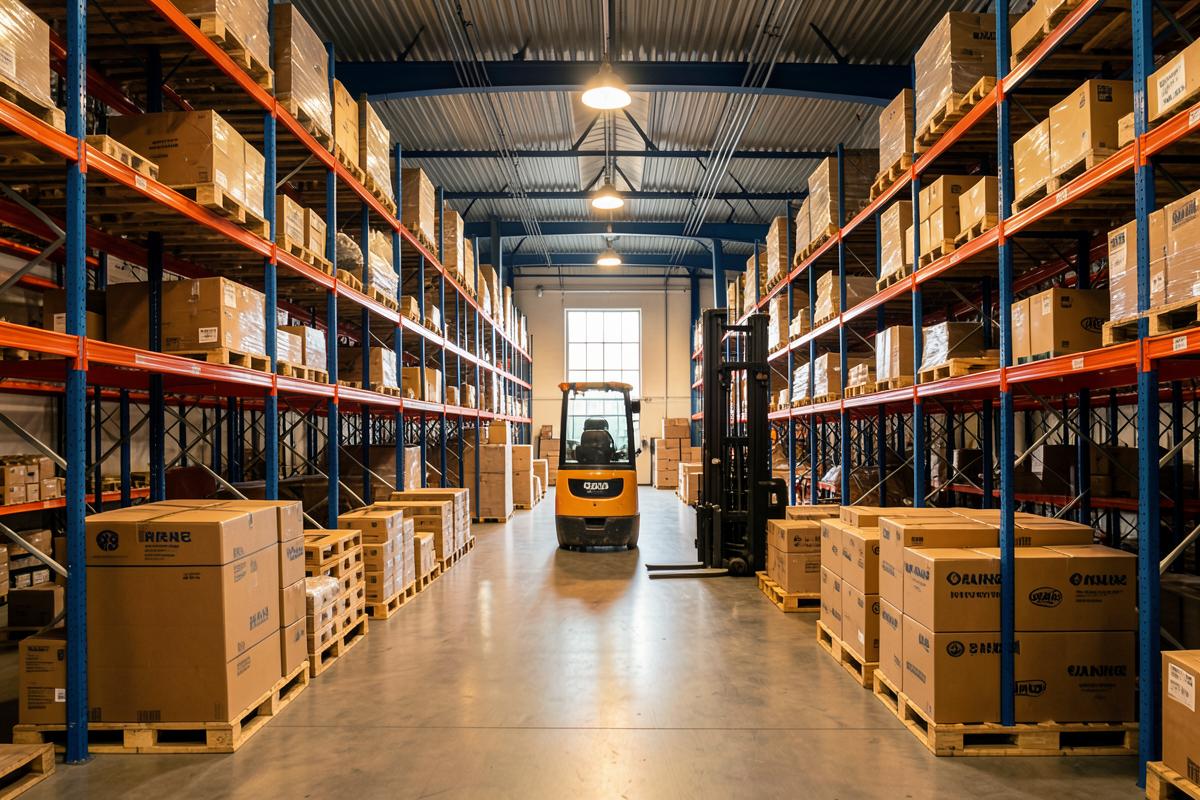 Hyper Tool Supply warehouse in Brooklyn with organized inventory aisles